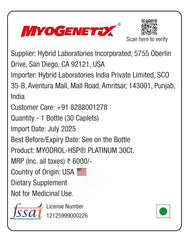 Myogenetix Myodrol-HSP Platinum -The One & Only Original Muscle Creator -30 Caplets