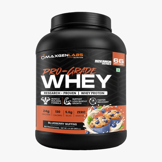 Maxgenlabs Pro-Grade Whey Protein 2kg (4.4Lbs)