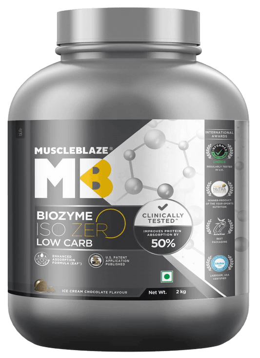 Muscleblaze Biozyme Iso-Zero Low Carb Isolate Protein - 2 Kg