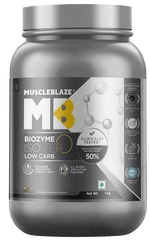 MuscleBlaze Biozyme Iso-Zero Low Carb Whey Protein Isolate - 1 Kg