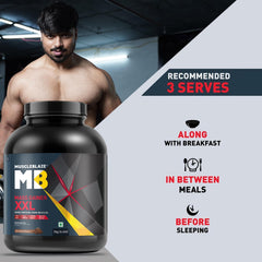MuscleBlaze XXL MASS Gainer - 3kg (6.6 Lbs)