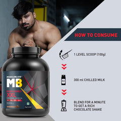 MuscleBlaze XXL MASS Gainer - 3kg (6.6 Lbs)