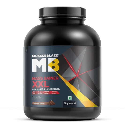 MuscleBlaze XXL MASS Gainer - 3kg (6.6 Lbs)