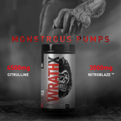 MuscleBlaze Pre-Workout WrathX - (30 Servings, 510g)