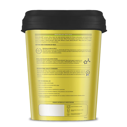 MuscleBlaze Whey Gold 100% Whey Isolate -4 Kg (8.8 Lbs )