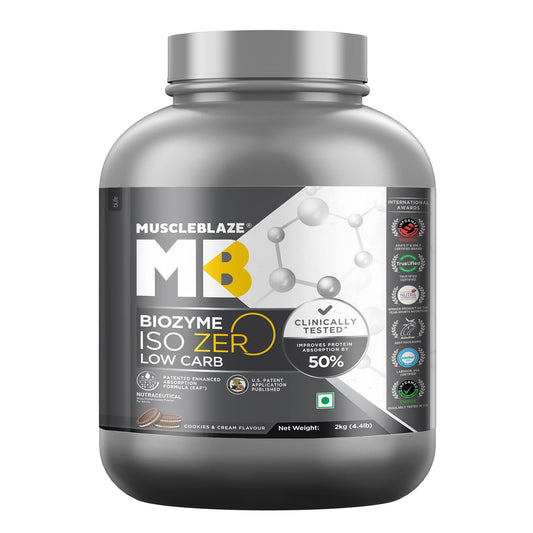 Muscleblaze Biozyme Iso-Zero Low Carb Isolate Protein - 2 Kg