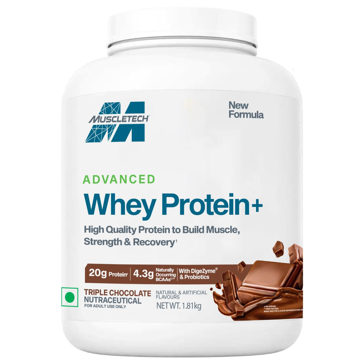 MuscleTech Advanced Whey Protein+ 4 Lbs (1.81 Kg)