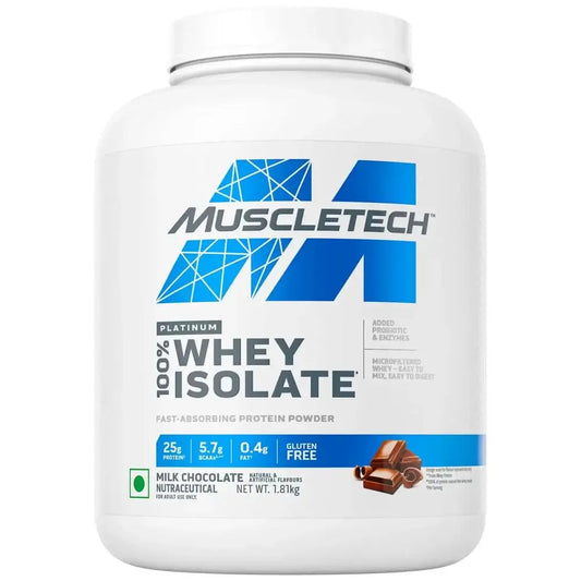 Muscletech Platinum 100% Whey Isolate, Protein Powder - 4 Lbs (1.81Kg)