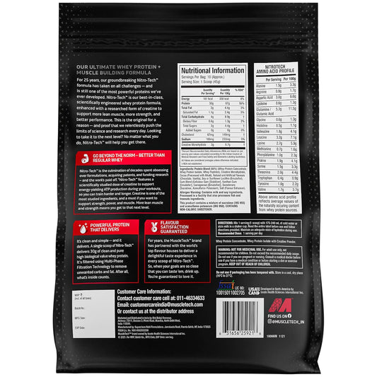 Muscletech Nitrotech Performance Series Whey Protein -  1 Lbs