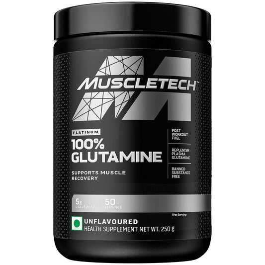 Muscletech Essential Glutamine 250 Gms - 50 Servings