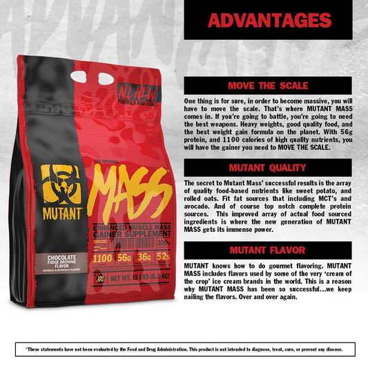 Mutant Muscle Mass Gainer - 15 Lbs