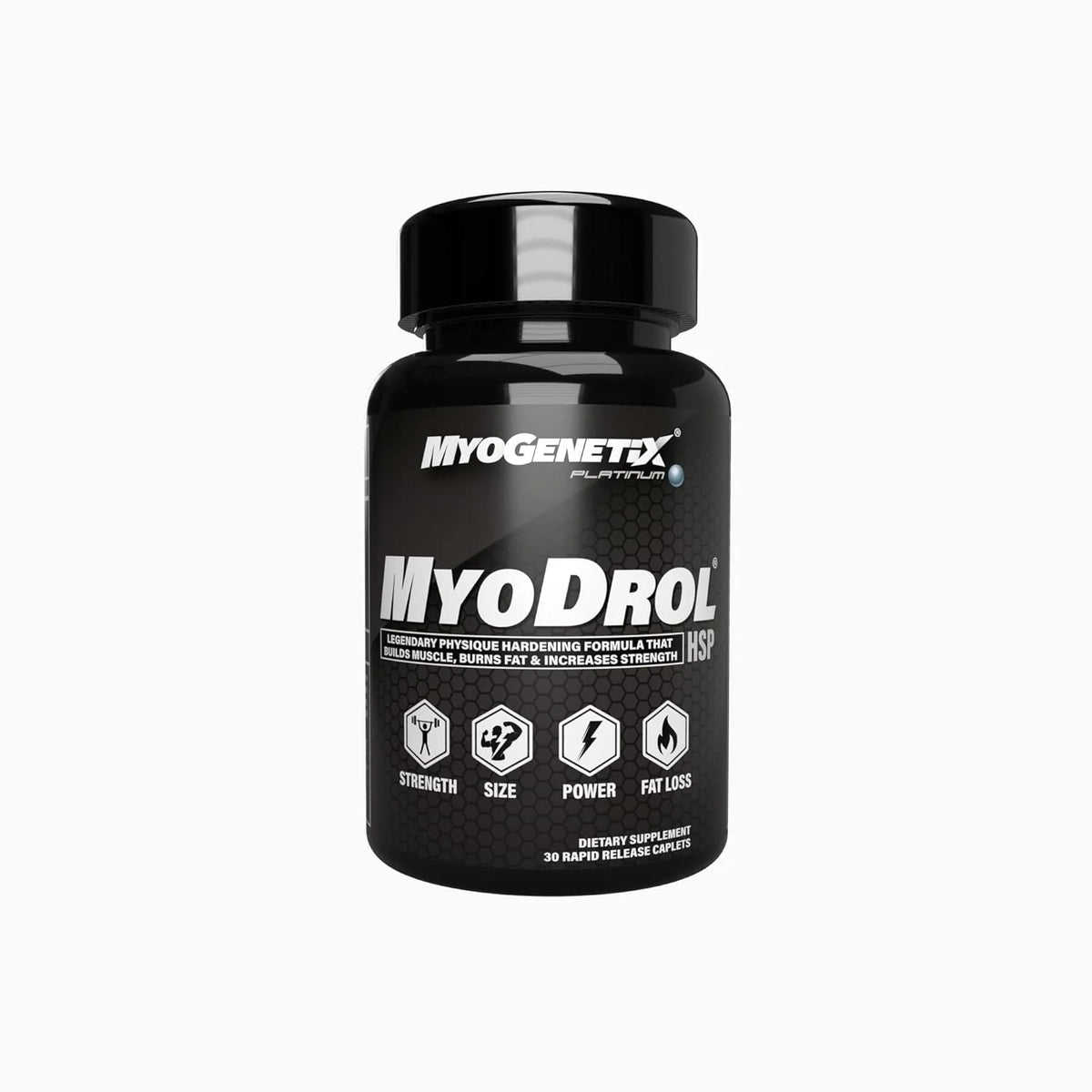 Myogenetix Myodrol-HSP Platinum -The One & Only Original Muscle Creator -30 Caplets