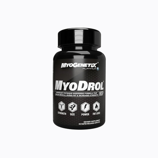 Myogenetix Myodrol-HSP Platinum -The One & Only Original Muscle Creator -30 Caplets