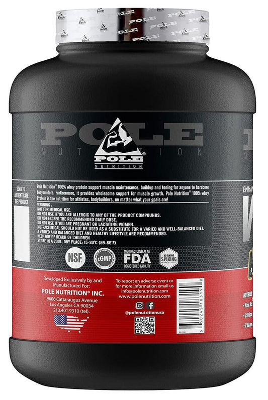 Pole Nutrition 100% Whey Protein - 5 Lbs