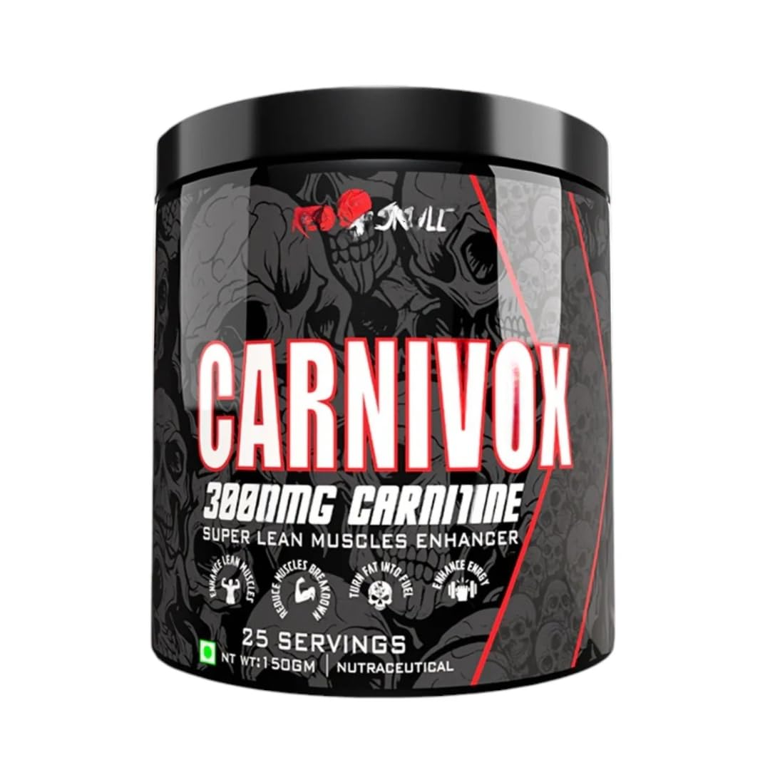 Redskull Carnivox 3000mg L-Carnitine – 25 Servings | Energy & Metabolism Support | 150g