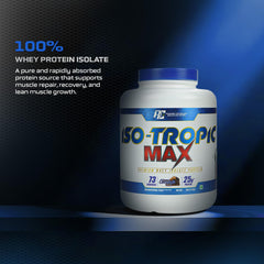 Ronnie Coleman Iso-Tropic Max Protein Powder 5 Lbs | Whey Isolate | 73 Servings near expiry