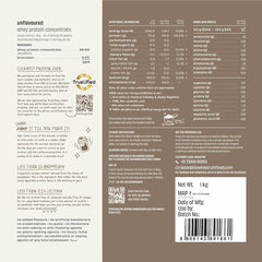 The Whole Truth Raw Whey Protein Concentrate Unflavoured - 1 Kg