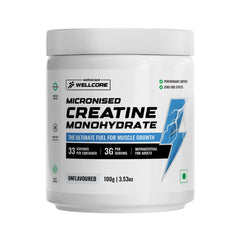 Wellcore (Wellversed) - Micronised Creatine Monohydrate - 100 Gm