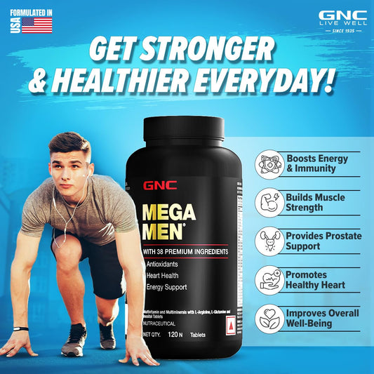 GNC Mega Men Sport Multivitamin - 120 Tablets