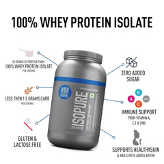 Isopure Low Carb 100% Whey Protein Isolate -2.2 Lbs ( 1 kg )