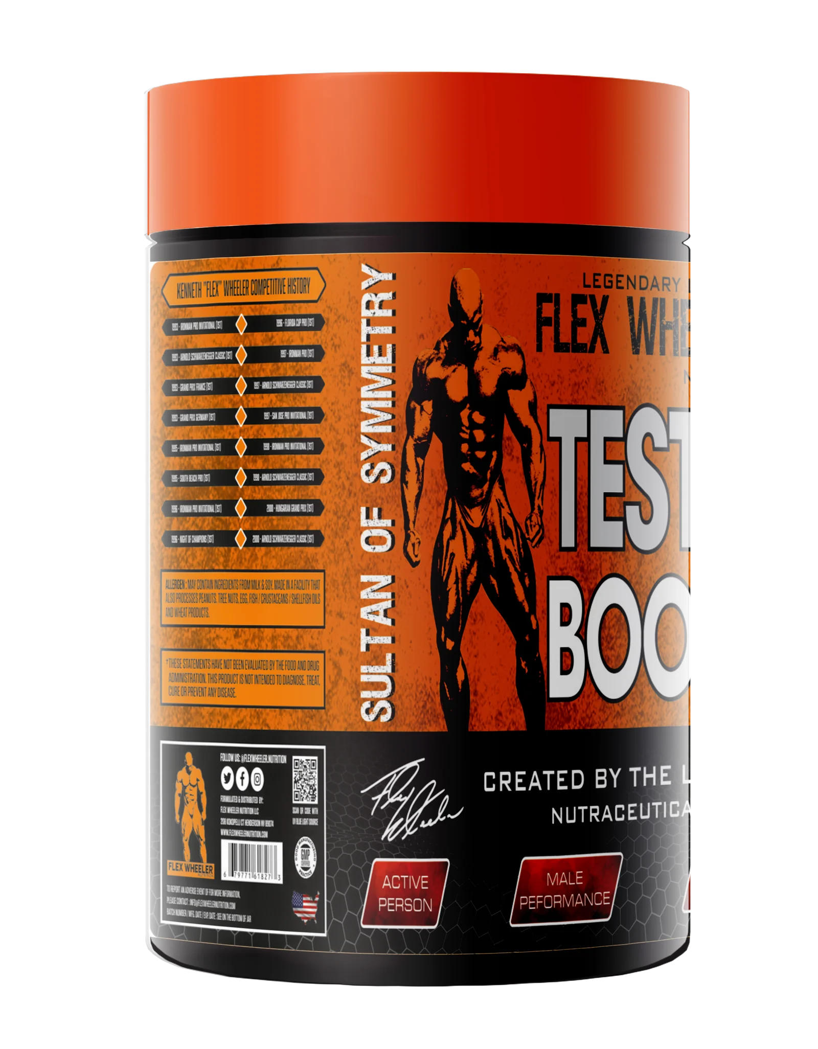 Flex Wheeler Legendary Testo Boost Testosterone Booster For Men - 90 Capsules