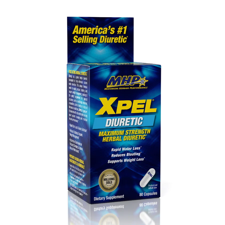 MHP XPEL, Maximum Strength Herbal Diuretic - 80 Capsules