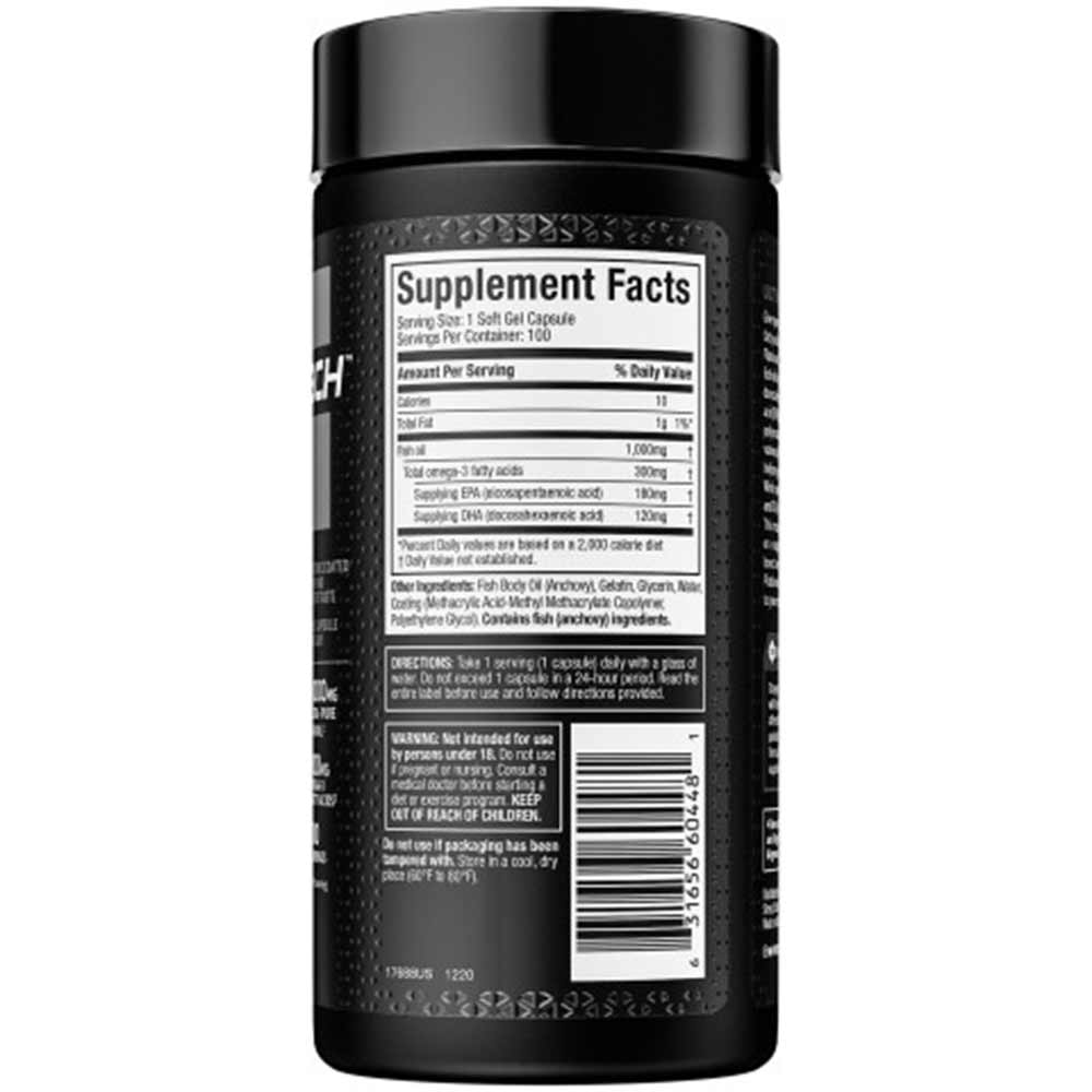 Muscletech Platinum Omega Fish OIl  - 100 Softgels