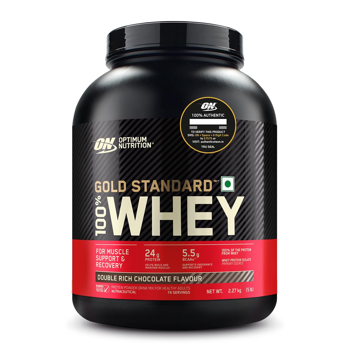 Optimum Nutrition (ON) Gold Standard 100% Whey 5 Lbs