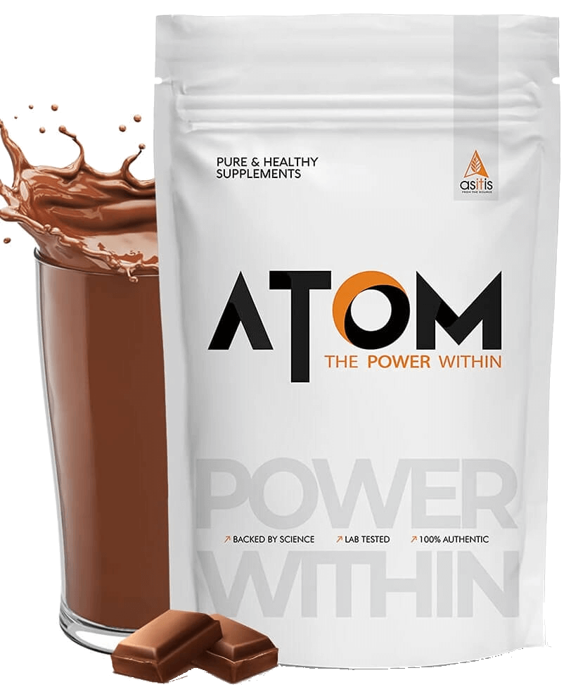 AS-IT-IS Atom Whey Protein with Digestive Enzymes - 4.4 Lbs (2 kg )