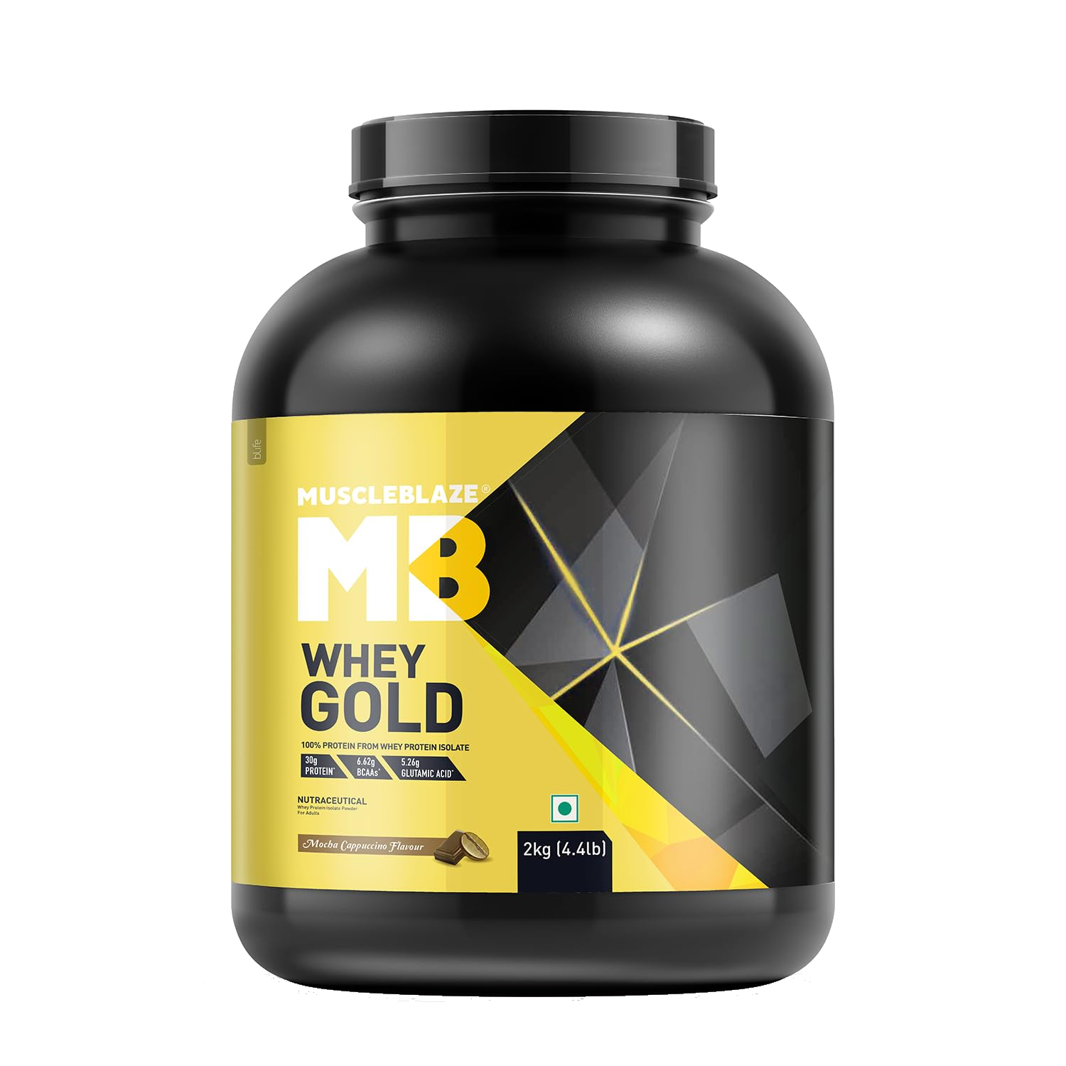 MuscleBlaze Whey Gold 100% Whey Isolate Protein - 2 Kg	