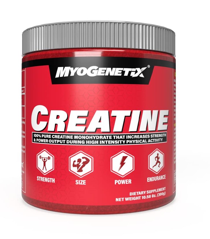 Myogenetix 100% Pure Creatine Monohydrate - 300 Gm, 100 Servings