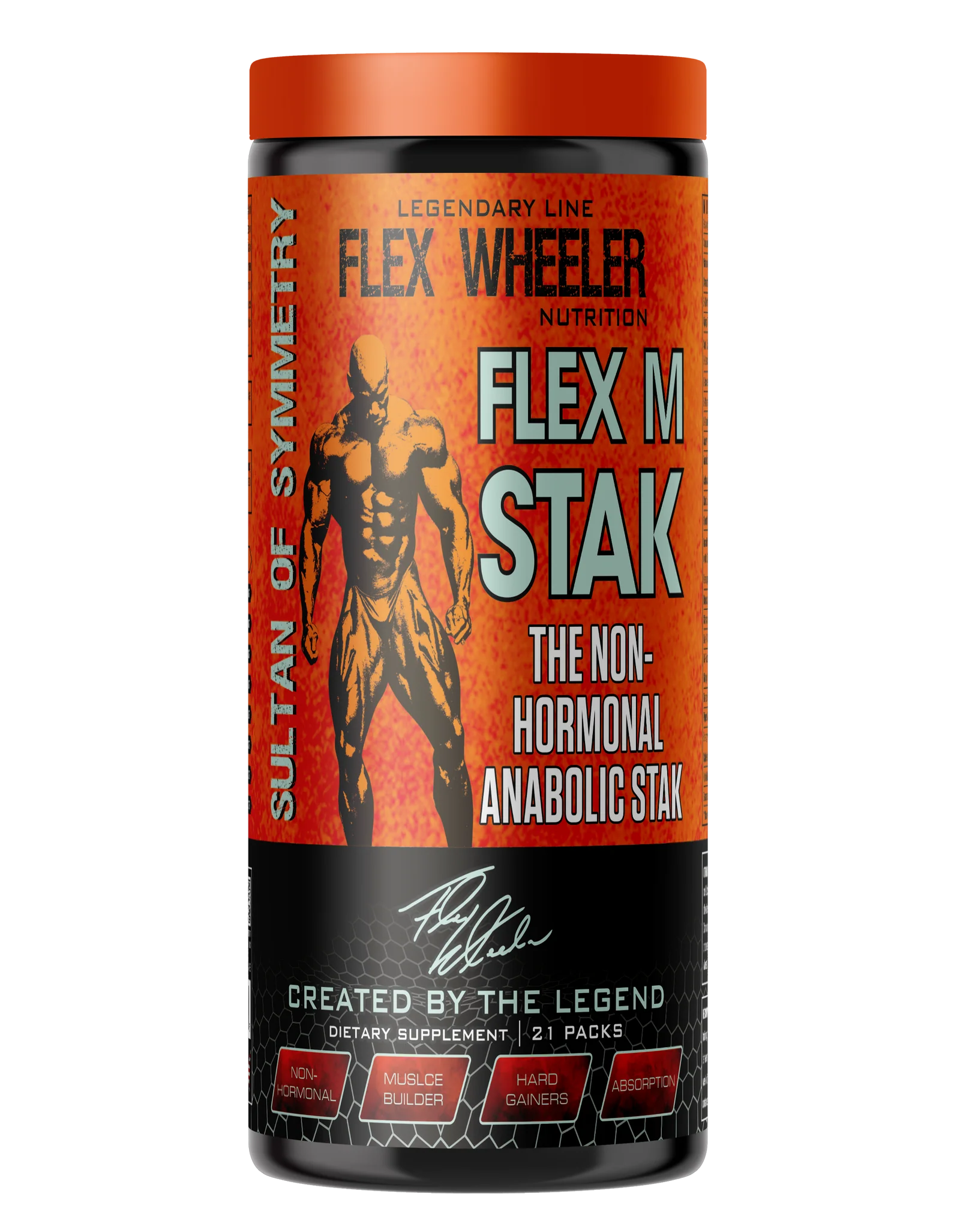 Flex Wheeler Nutrition M-Stak, the non-hormonal anabolic stack - 21 Packs