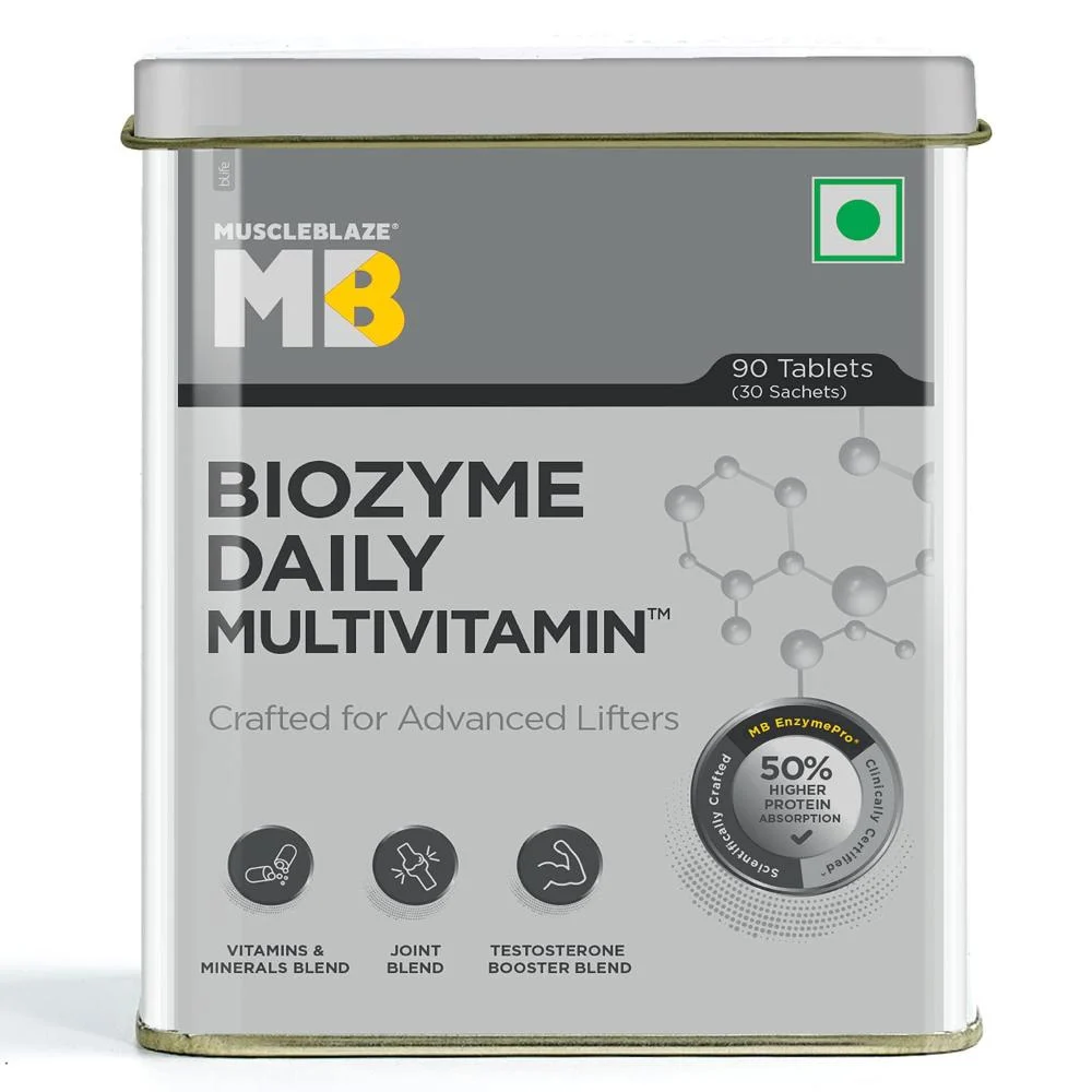 MuscleBlaze Biozyme Daily Multivitamin - 90 Tablets 