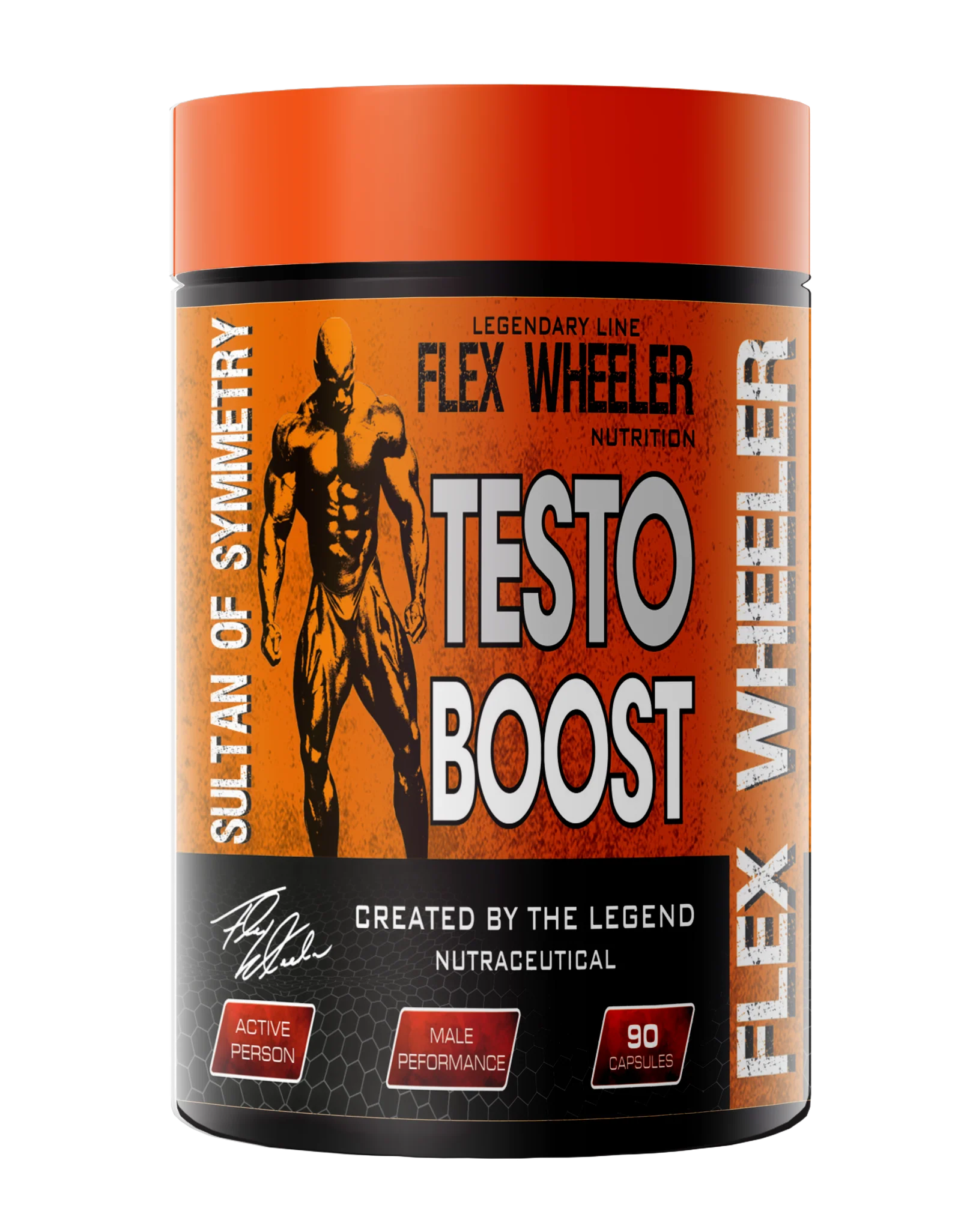Flex Wheeler Legendary Testo Boost Testosterone Booster For Men - 90 Capsules