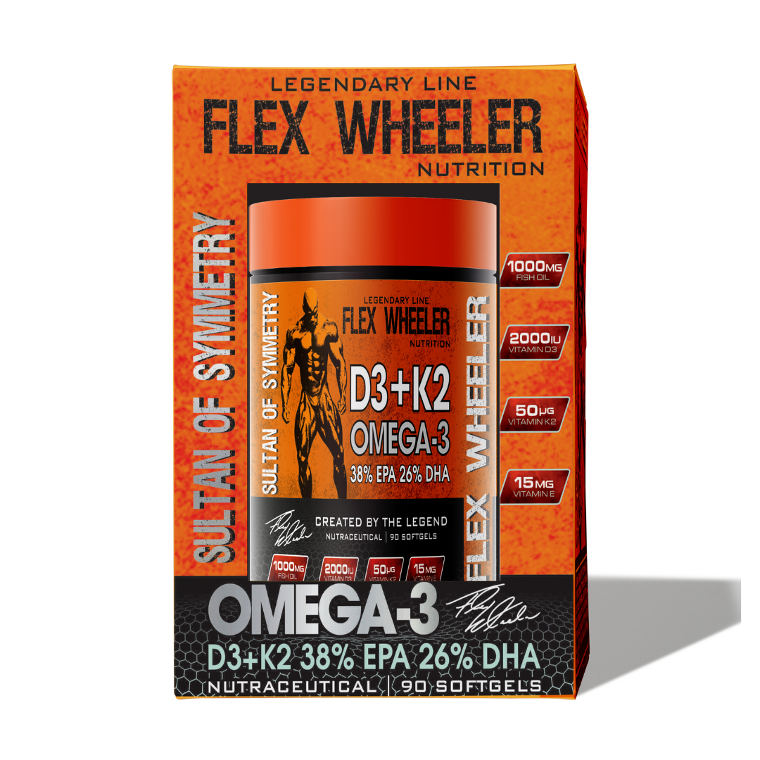 Flex Wheeler Nutrition Legendary Omega 3 D3+K2 - 90 Softgels