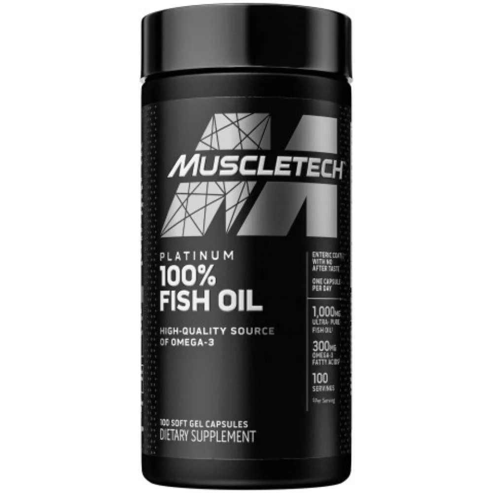 Muscletech Platinum Omega Fish OIl  - 100 Softgels