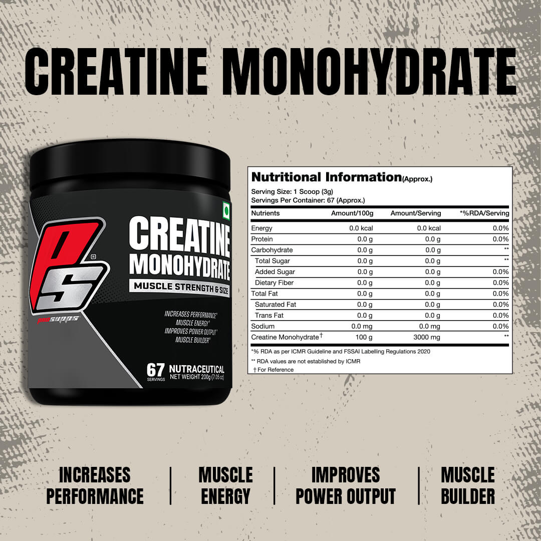 ProSupps Creatine Monohydrate 200g - 67 Servings