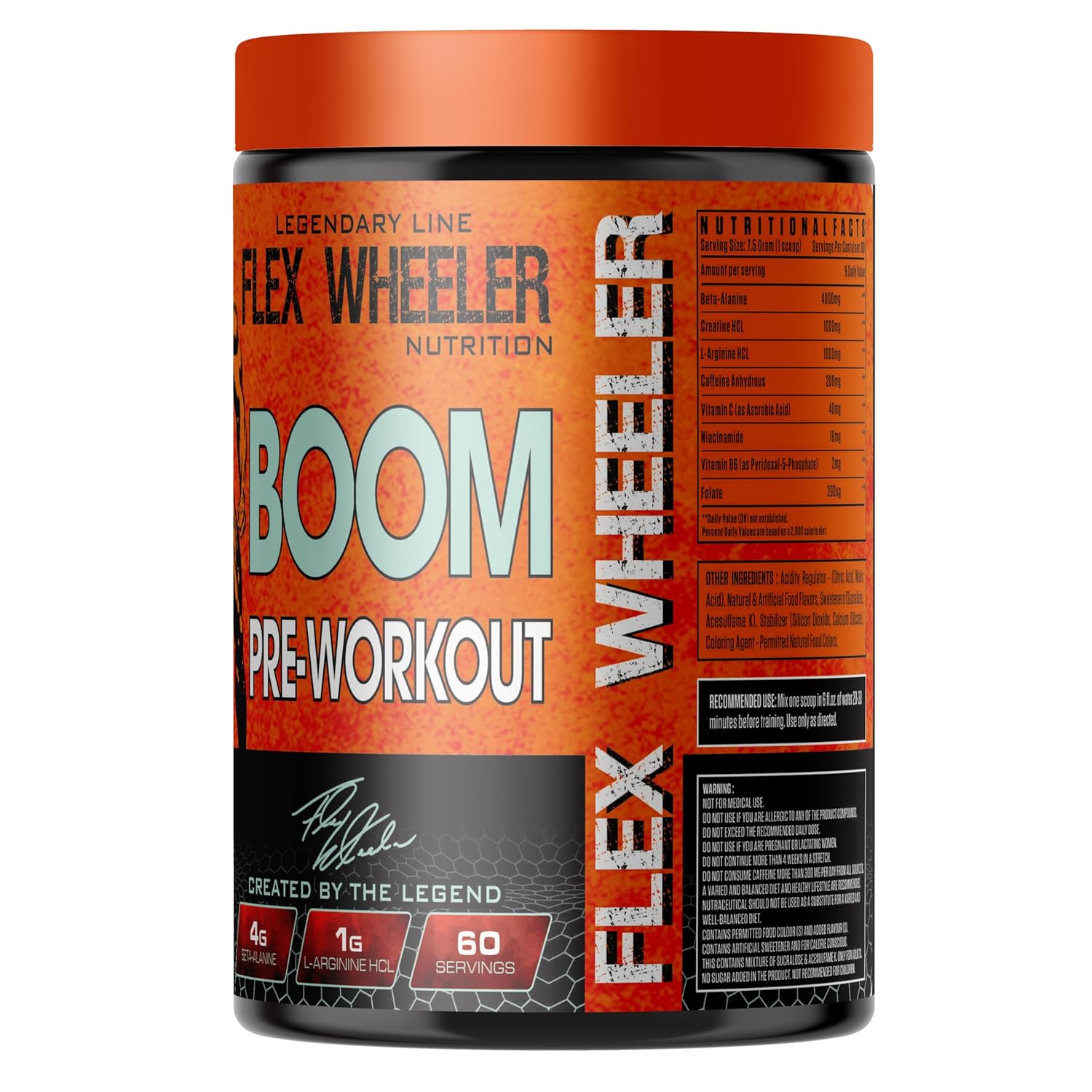 Flex Wheeler Boom Advanced Pre Workout - 60 Servings